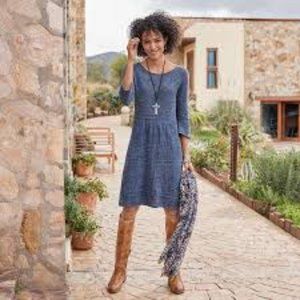 Sundance Knit Lace Overlay "Everyday Chic" Dress